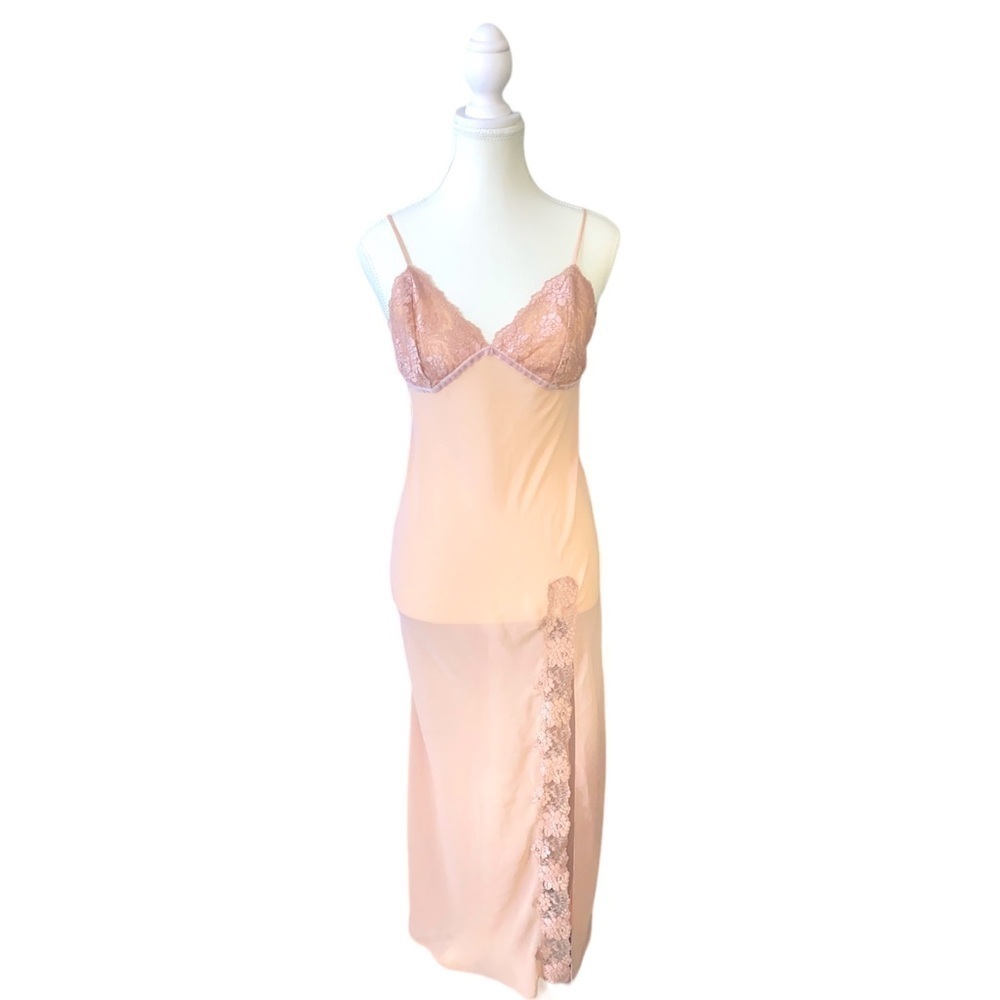 Victoria’s Secret - Vintage Sheer lace floor length slip dress